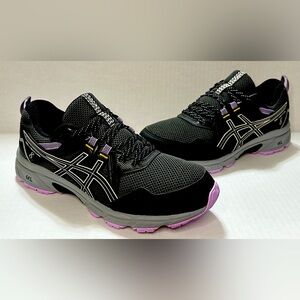 Asics Gel Venture 8 1012A708 Black/Purple Athletic Sneakers Women’s US Size 11